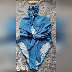 Women's Blue One Piece Cupshe Swimsuit